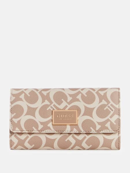 Portefeuille à pochette mince à logo Abree