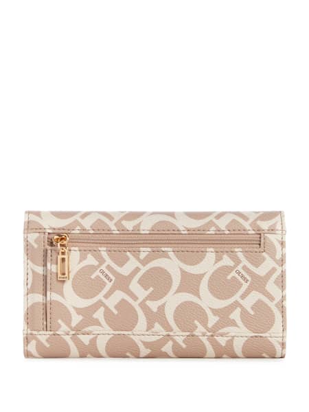 Portefeuille à pochette mince à logo Abree
