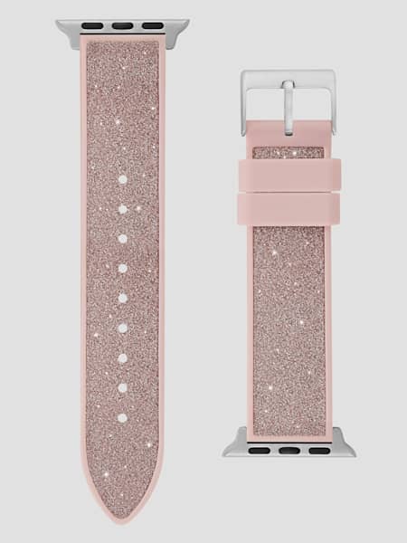 Pink Glitter Silicone 38-41 mm Band for Apple Watch®