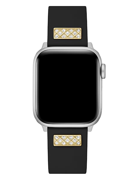 Rhinestone Black Silicone 38-40 mm Band for Apple Watch®