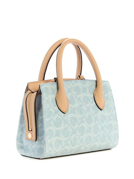 Beryln Denim Logo Satchel
