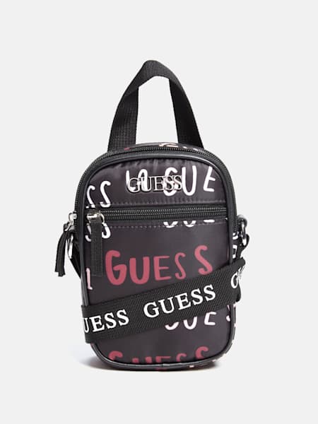 Double-Zip Nylon Crossbody