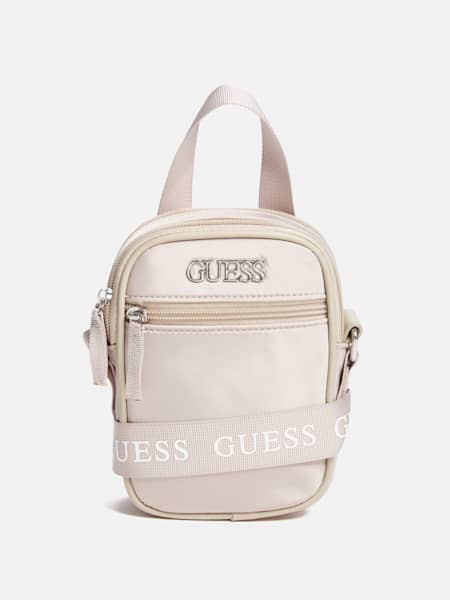 Double-Zip Nylon Crossbody