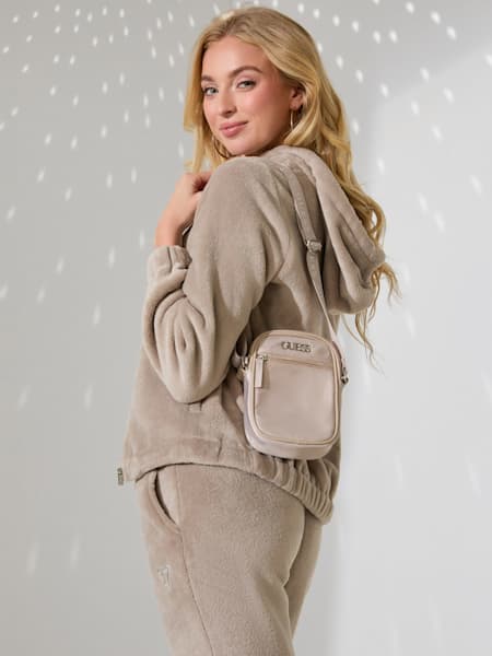 Double-Zip Nylon Crossbody