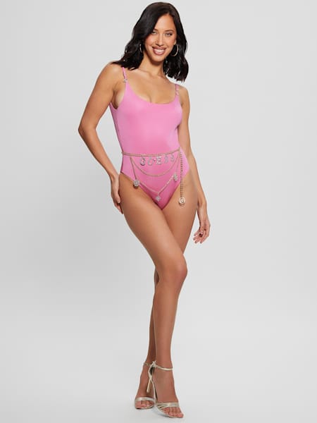 Belted One-Piece Swimsuit
