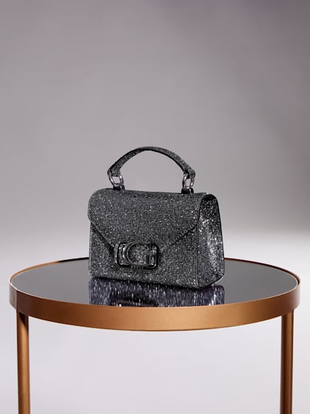 Image 256: Zalina Mini Glitter Top-Handle Bag