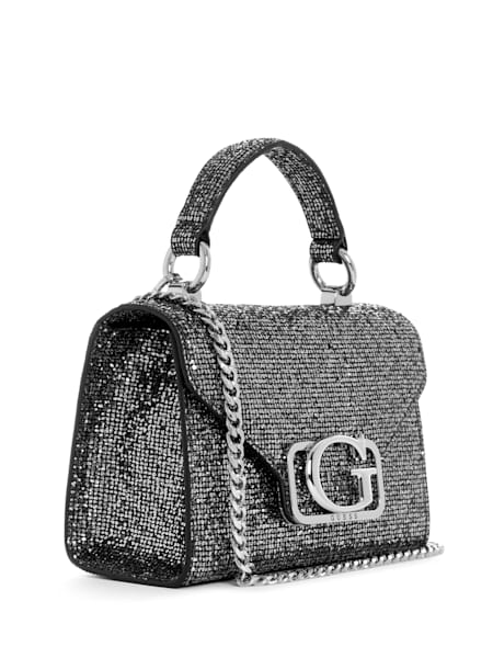 Image 257: Zalina Mini Glitter Top-Handle Bag
