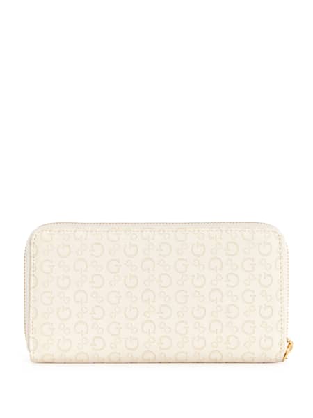 Bowie Debossed Logo Zip-Around Wallet