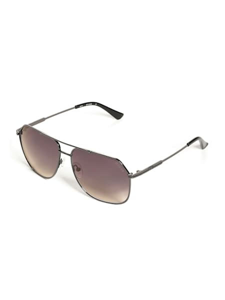Guess White Metal Sunglasses