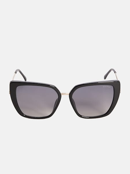 Metal and Plastic Cat-Eye Sunglasses