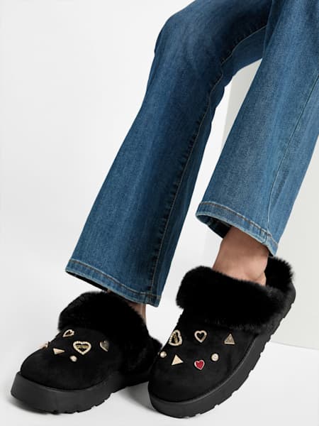 Dashie Charm Shearling Slippers