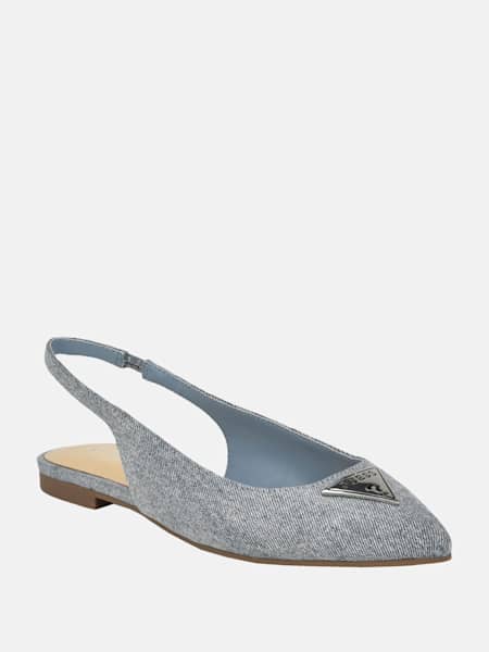 Ezras Pointed Sling Flats