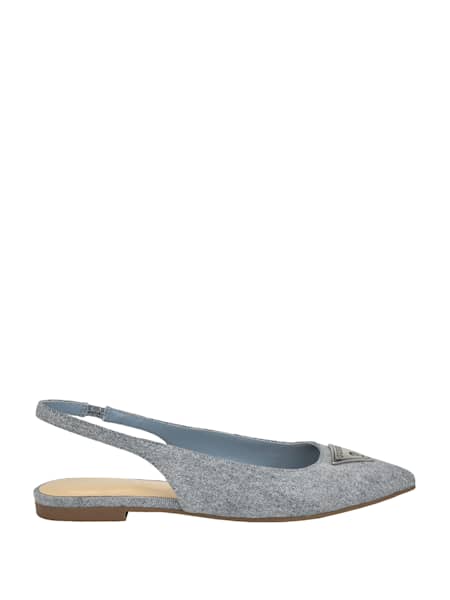 Ezras Pointed Sling Flats