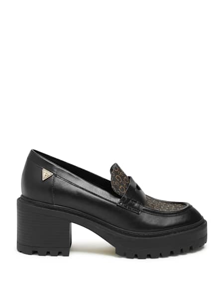 Lifts Block Heel Penny Loafers