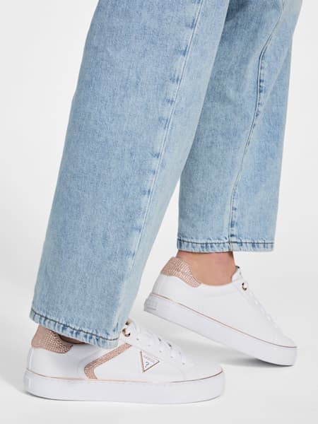 Lins Rhinestone Low-Top Sneakers