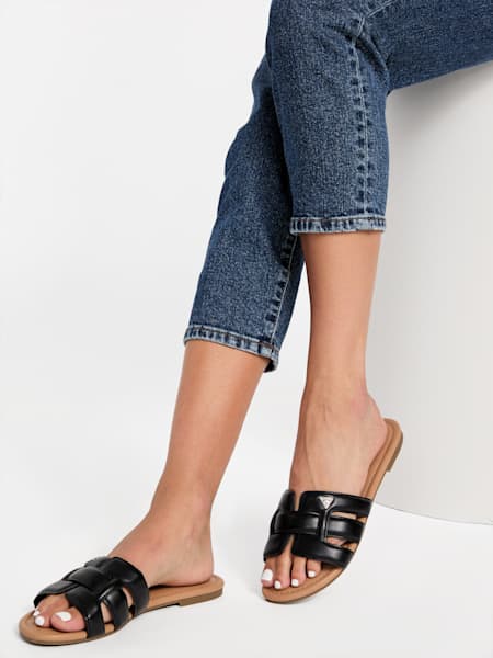Lolas Woven Slide Sandals