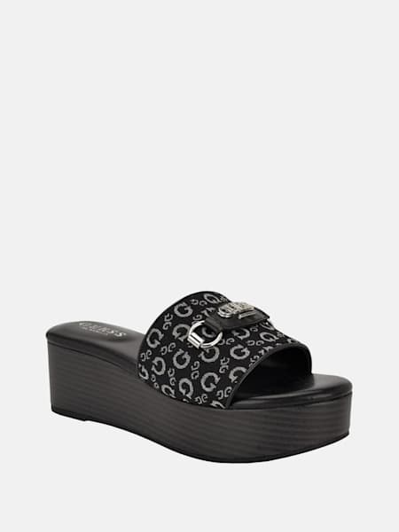 Matties Wooden Platform Sandals