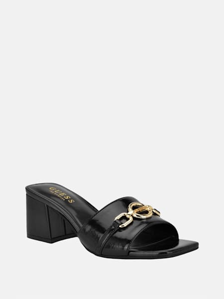 Oney Circle Logo Block Heels