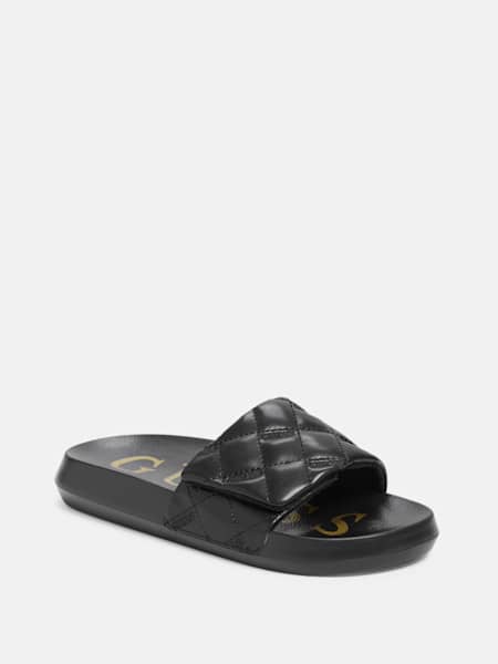 Pearlin Quilted Pool Slides