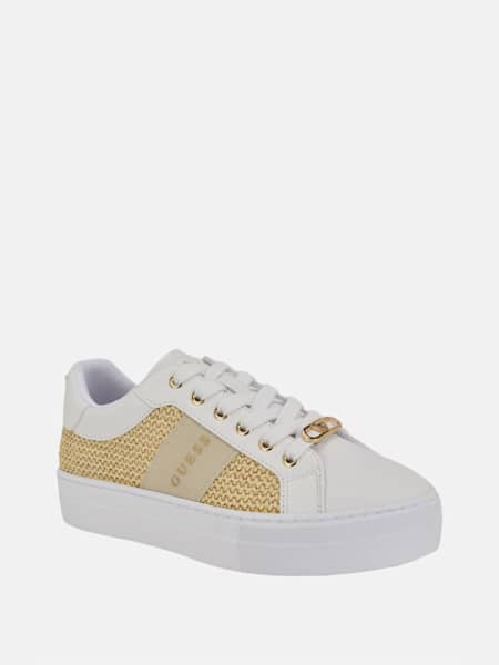 Prym Raffia Low-Top Sneakers