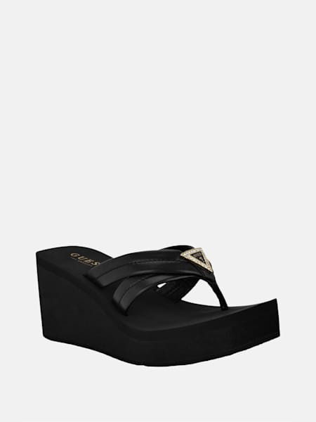 Sarlow Logo Platform Sandals