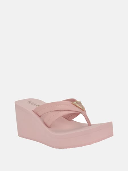 Sarlow Logo Platform Sandals