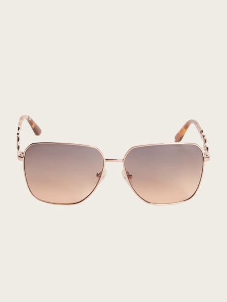 Fuji Ombre Metal Square Sunglasses