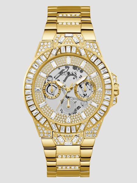 Dynasty Gold-Tone Multifunction Watch