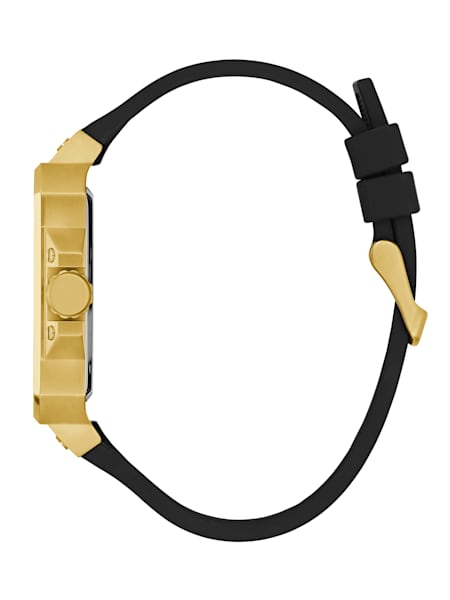Gold-Tone and Black Silicone Multifunction