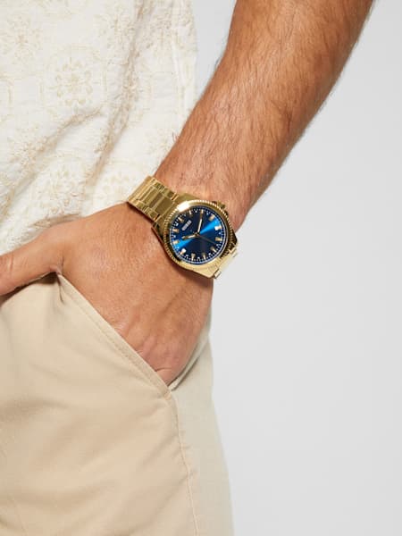 Gold-Tone Chronograph Watch