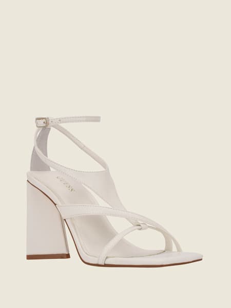 Guess white heels clearance
