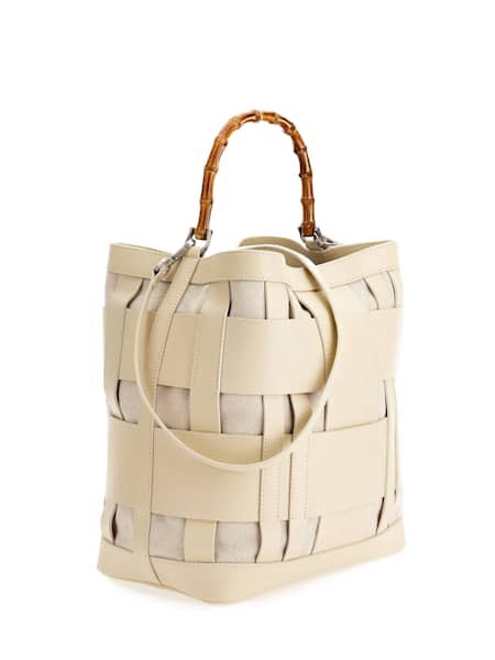 Aida Woven Leather Hobo Bag