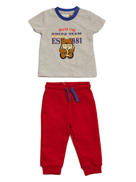 Details about   Guess Outfit 3pc Short Set Boys Shirt Shorts Cap Infant Baby 0-3 3-6 6-9 Mos 