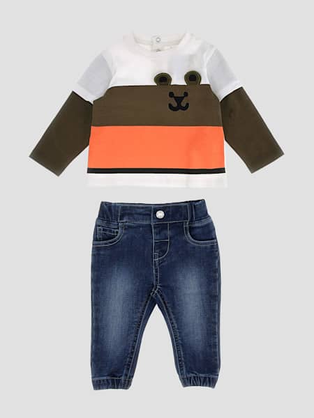 Bear Tee & Denim Jeans Set (0-9M)