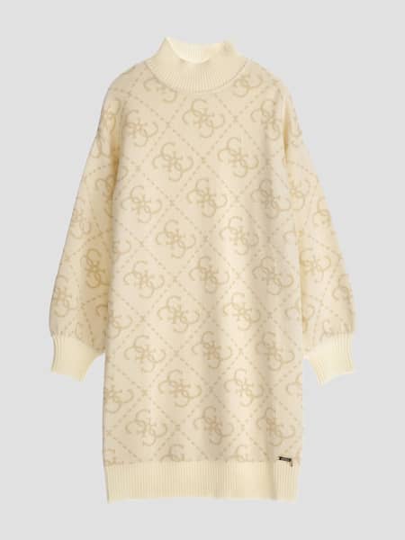 Monogram Sweater Dress (7-16)