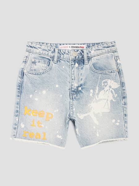 Keep It Real Denim Mom Shorts (Kids 7-16)