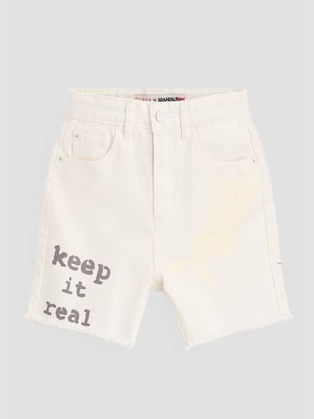 Keep It Real Tinted Denim Mom Shorts (Kids 7-16)