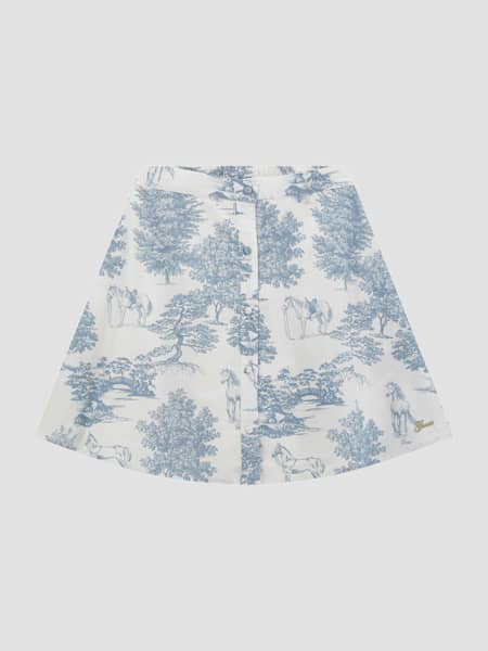 Printed Midi Skirt (6-16)