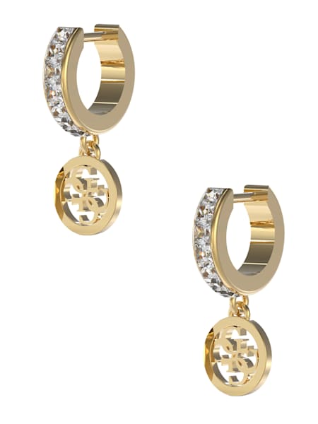 Gold-Tone Quattro G Huggie Hoop Earrings