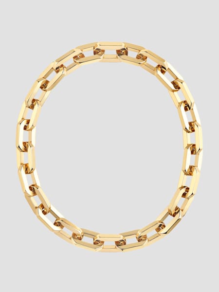 Gold-Tone Octagonal Necklace