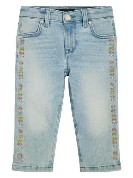 Logo Embroidered Straight Jeans (3M-7)