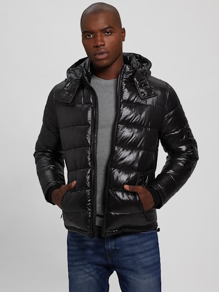 shiny puffer jacket
