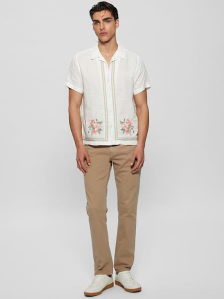 Eco Embroidered Island Linen Shirt