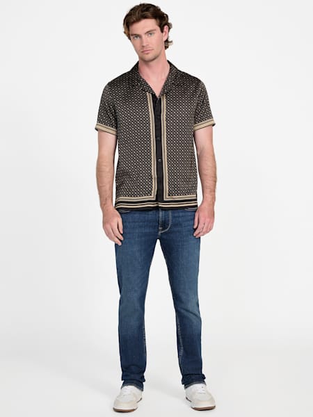 Eco Floral Mirror Satin Shirt