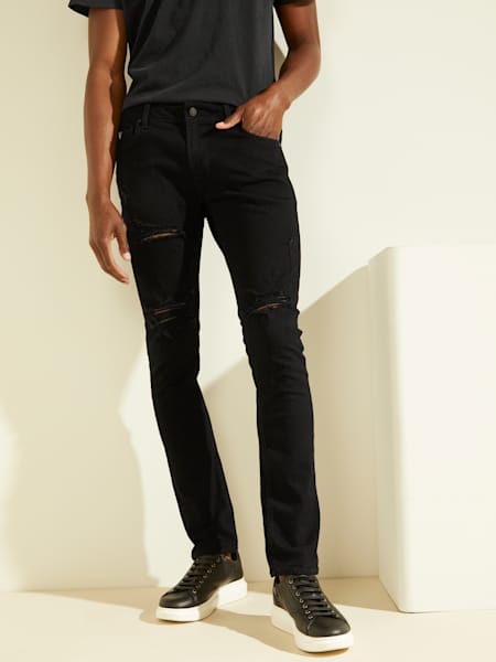 mens skinny black jeans