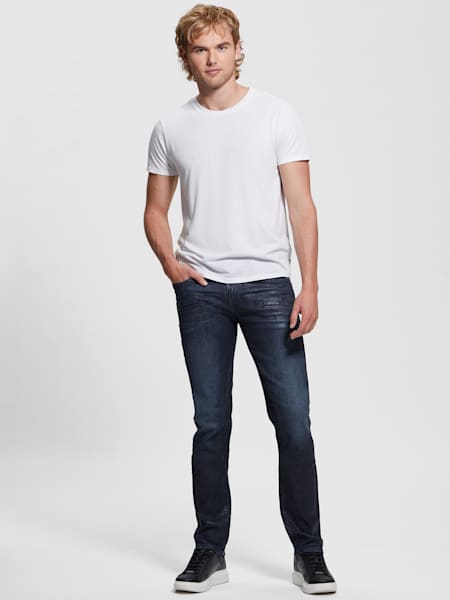 Tapered Zip Pocket Jeans