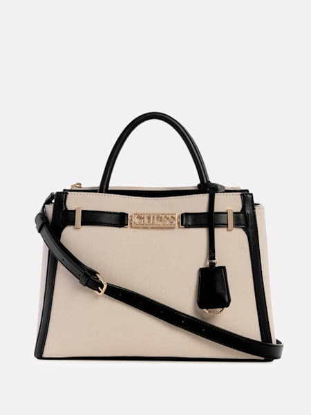 Hauser Color-Block Canvas Satchel