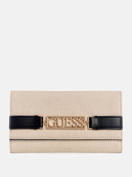 Hauser Color-Block Canvas Slim Clutch