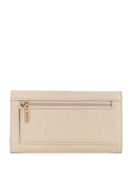 Hauser Color-Block Canvas Slim Clutch