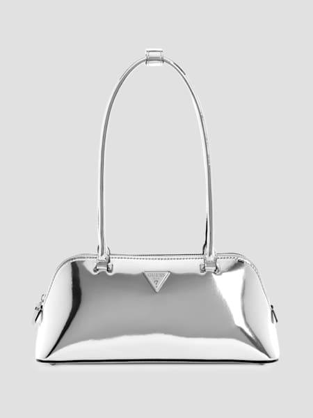 Image 246: Arnela Metallic Shoulder Satchel
